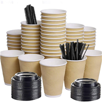 Paper cup ripple wall