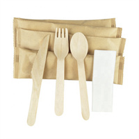 Wooden cutlery set