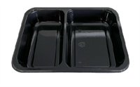 CPET tray 2-grid  800ml from DisposablesInc.com. The best import service in China. Import your disposable items and products from us.