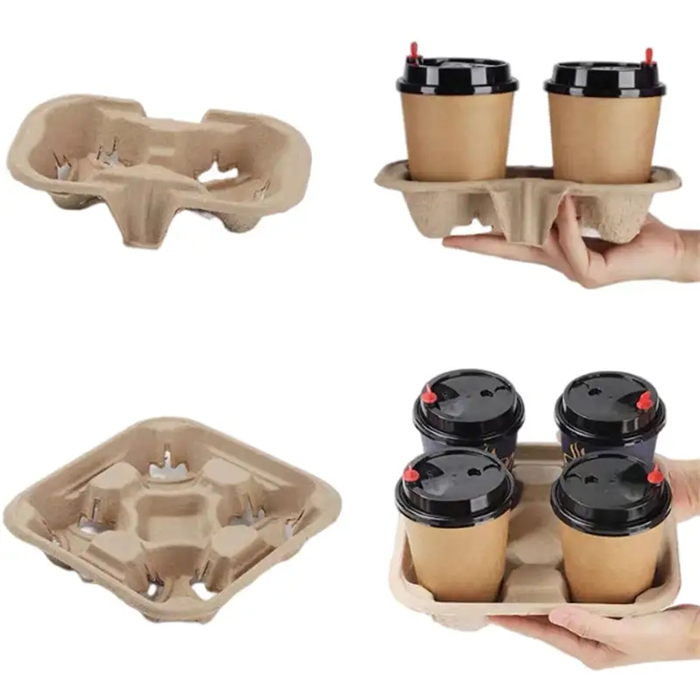 Paper cup tray 2/4 grid