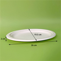 Plate oval 