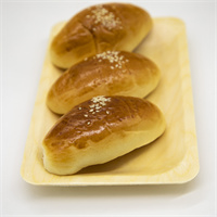 Wooden plate square