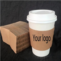 Paper Cup Sleeve with Logo from disposablesInc.com. The best import service in China. Import your disposable items from us.