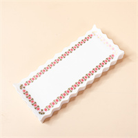 Paper  doilies with  printing rectangel