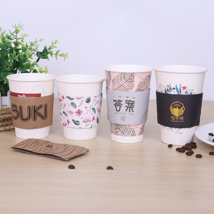 Paper cup sleeve from disposablesInc.com. The best import service in China. Import your disposable items from us.