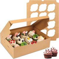 Muffin Box with window 12 counts
