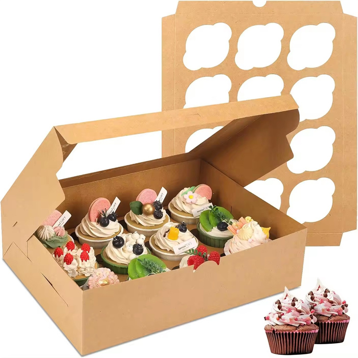 Muffin Box with window 12 counts