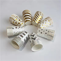 Paper cup 9 oz with hot stamping