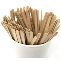 Wooden coffee stick flat