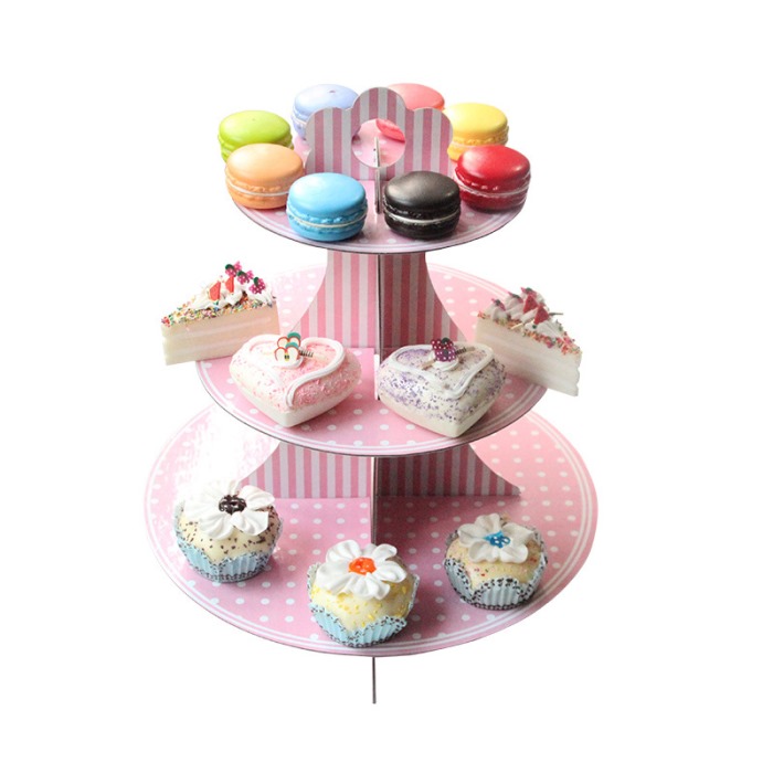 Cup Cake stand pink dot