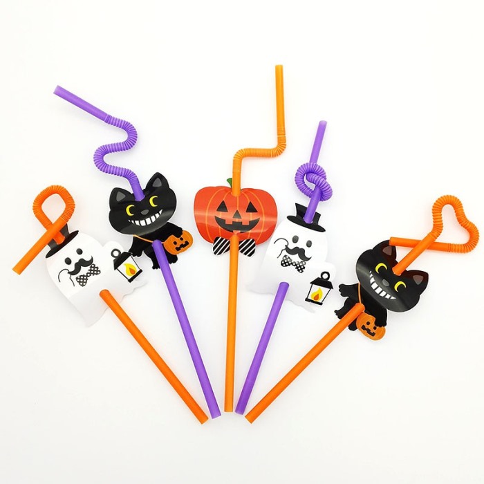 Holloween plastic  straws
