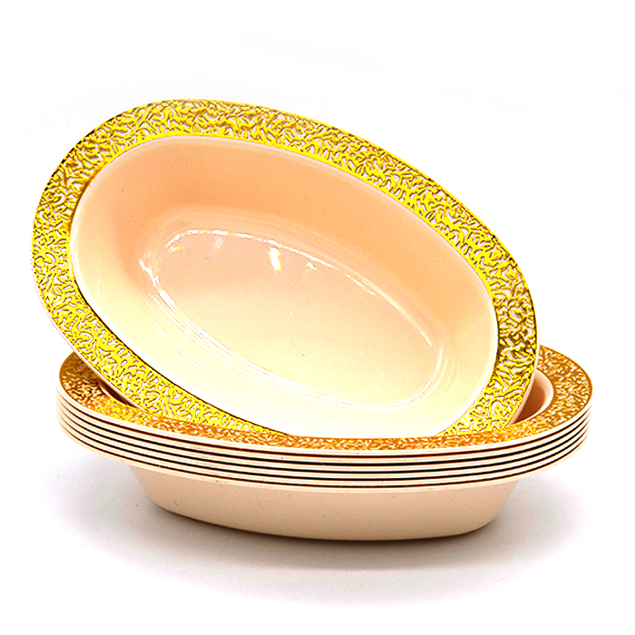 PS bowl oval  wth hot stamping