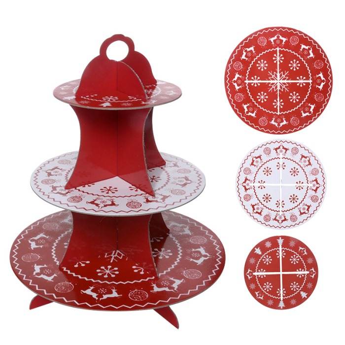 Red romantic cake stand from DisposablesInc.com. The best import service in China. Import your disposable items and products from us.